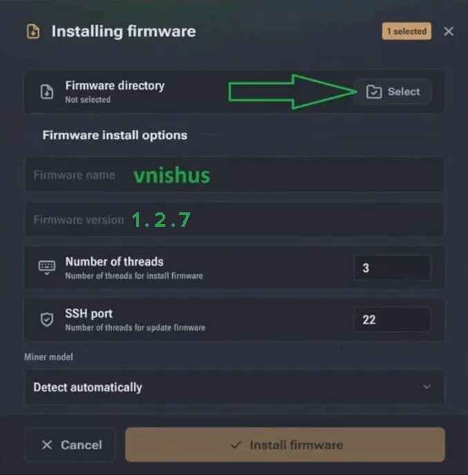 Steps to Install Vnish Firmware 9