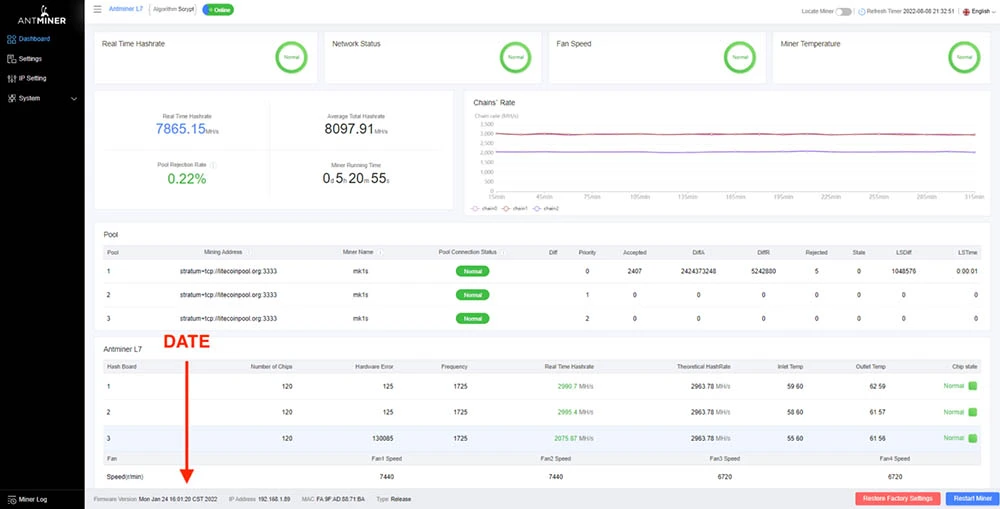 antminer stock date